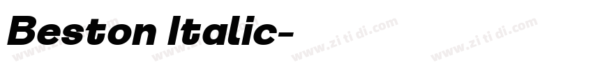 Beston Italic字体转换